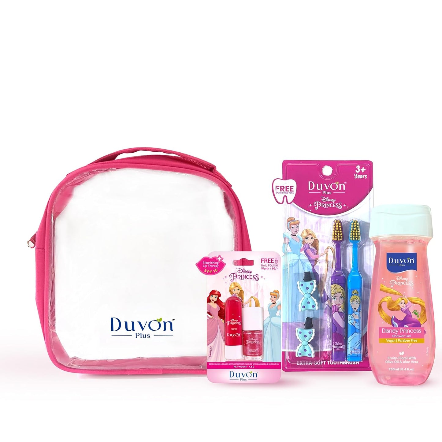Duvon Plus Disney Princess Kids Bath & Oral Care Gift Set