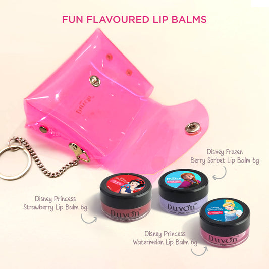 Disney Princess Lip Balm Set Pack of 3 - Fruity Fun