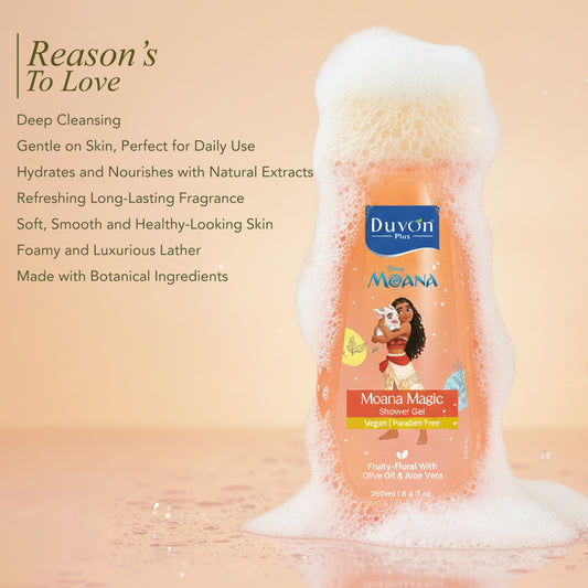 Duvon Plus Disney Moana Magic Shower Gel for Kids 250ml