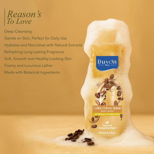 Duvon Plus Coffee Crème Splash Body Wash 250ml