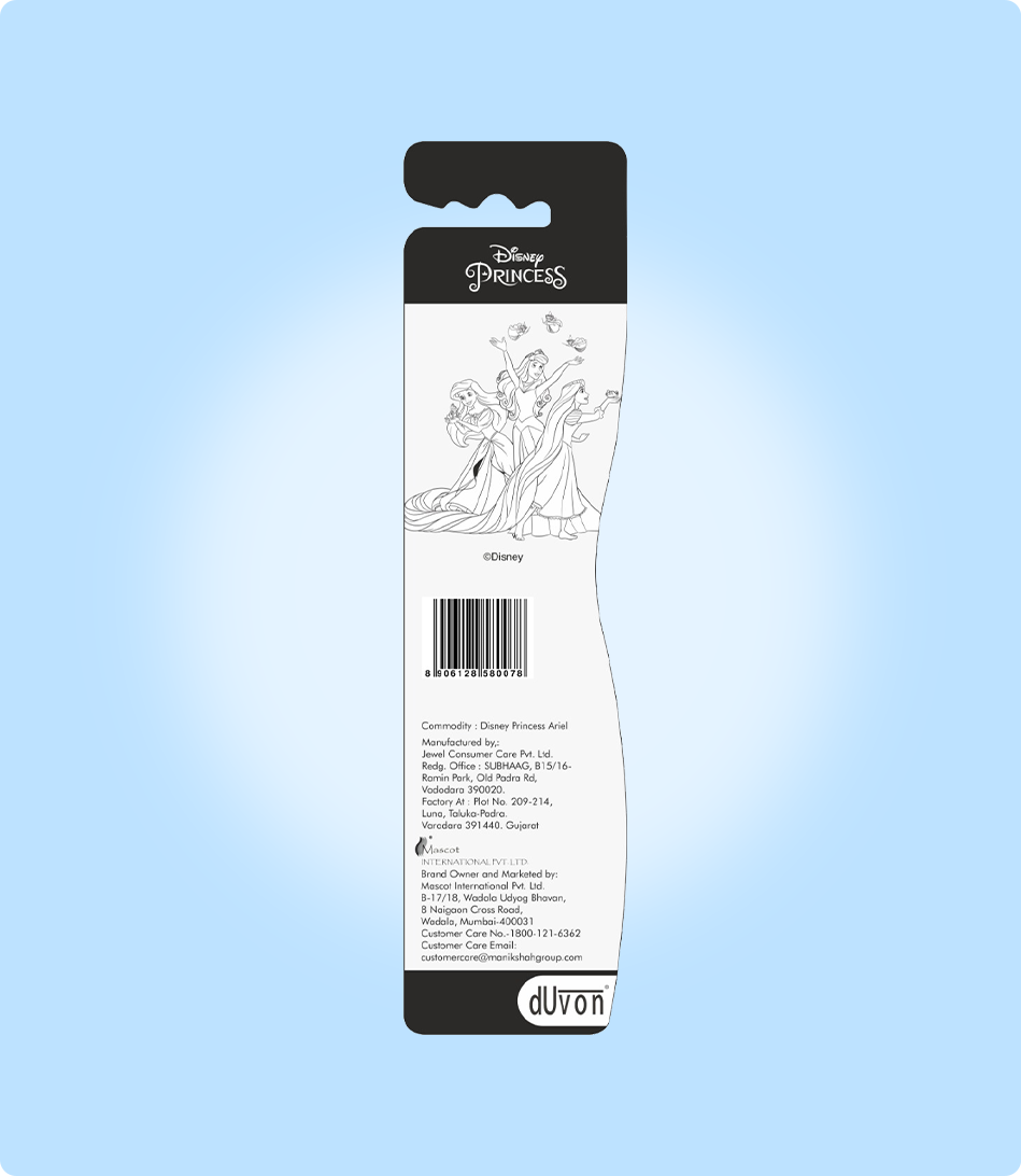 Duvon Disney Ariel Kids Toothbrush