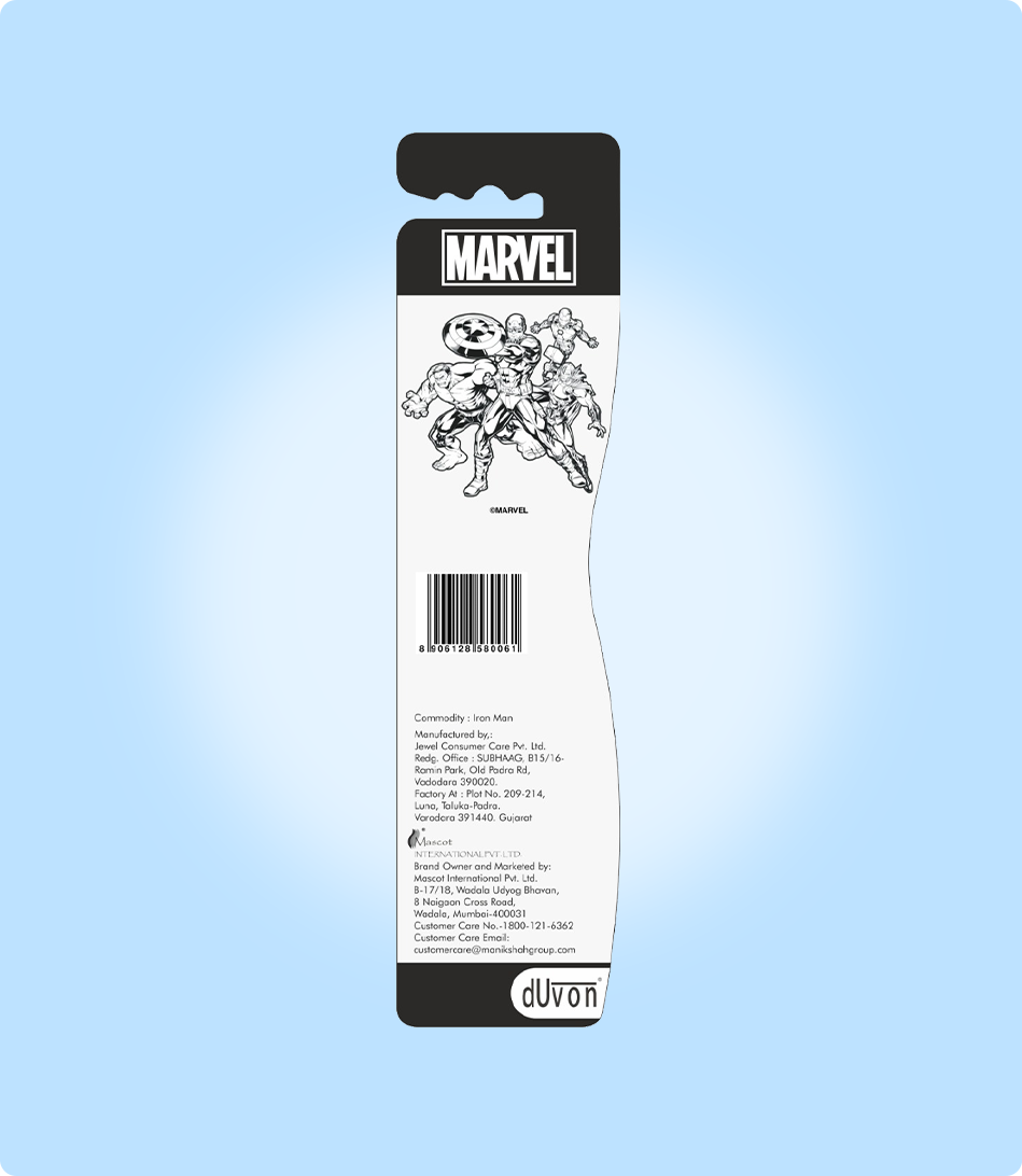 Duvon Marvel Iron Man Kids Toothbrush