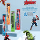 Duvon Plus Avengers Superheros Toothbrush Series Pack of 4 - Captain America, Spiderman, Hulk and Iron Man