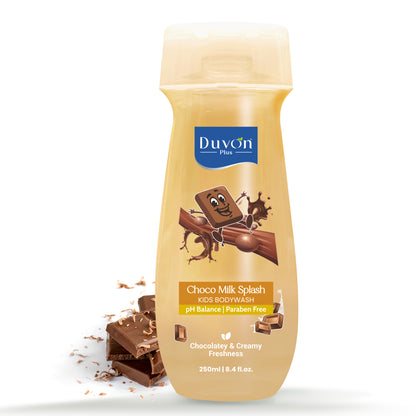 Duvon Plus Choco Milk Splash Kids Body Wash 250ml