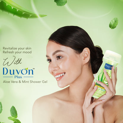 Duvon Plus Aloe Vera & Mint Shower Gel 250ml