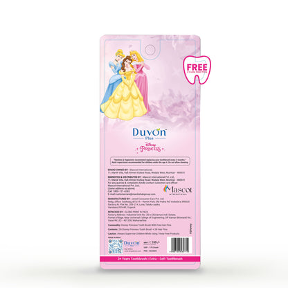 Duvon Plus x Disney Princess Toothbrush Set | Ariel and Cinderella | 2 Brushes + 2 Hair Pins Free