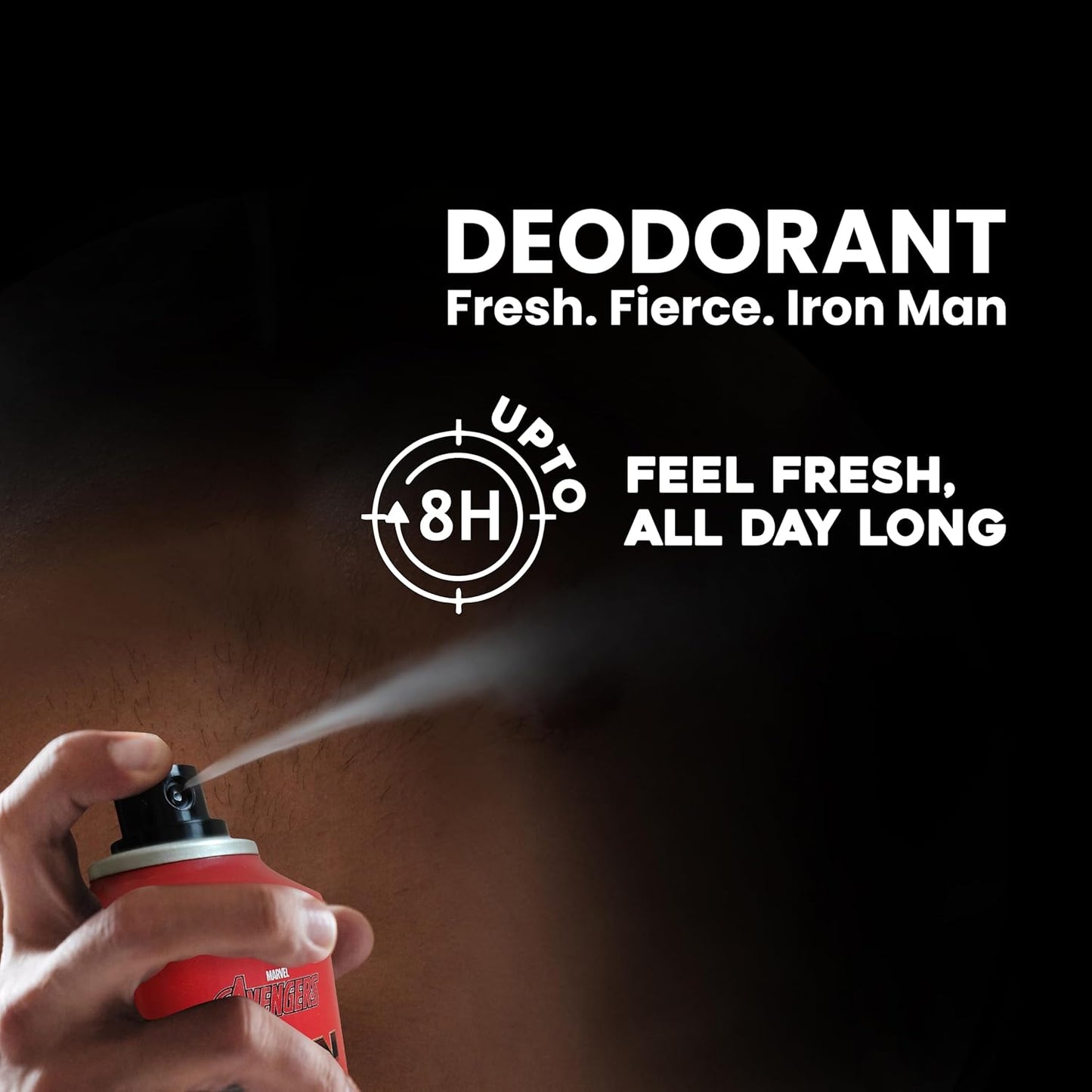 Duvon Plus Marvel Iron Man Deodorant – Citruses & Musk Fragrance, 150 ML