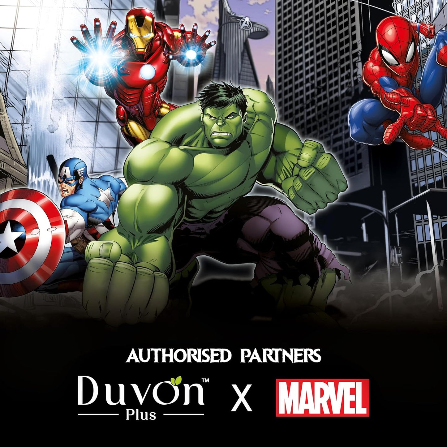 Duvon Plus Marvel Iron Man Deodorant – Citruses & Musk Fragrance, 150 ML