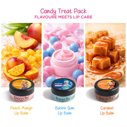 Disney Princess Lip Balm Set Pack of 3 - Candy Treat