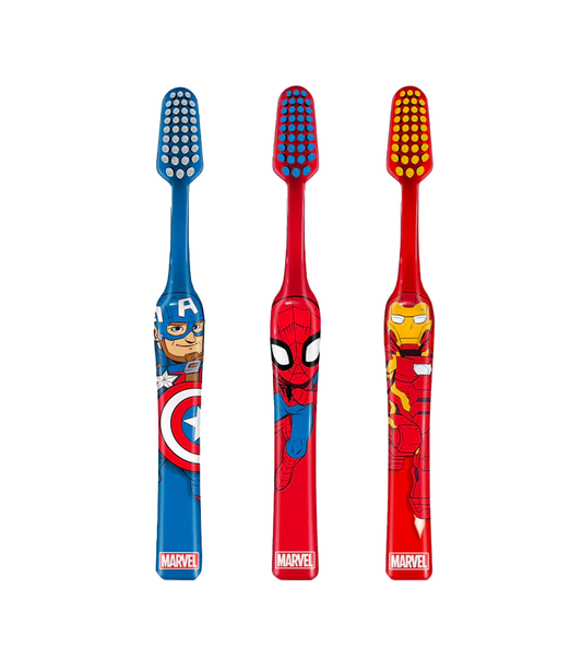 Duvon Marvel Superheroes Pack of 3 Toothbrushes