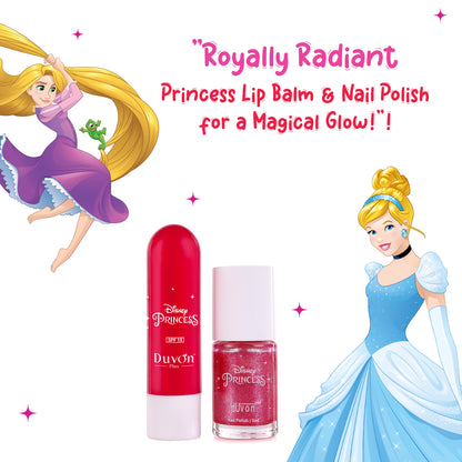 Duvon Plus Disney Princess Gift Set – Lip Balm, Nail Polish, Body Mist, Toothbrushes & Hair Pins for Girls ( Pack of 3)