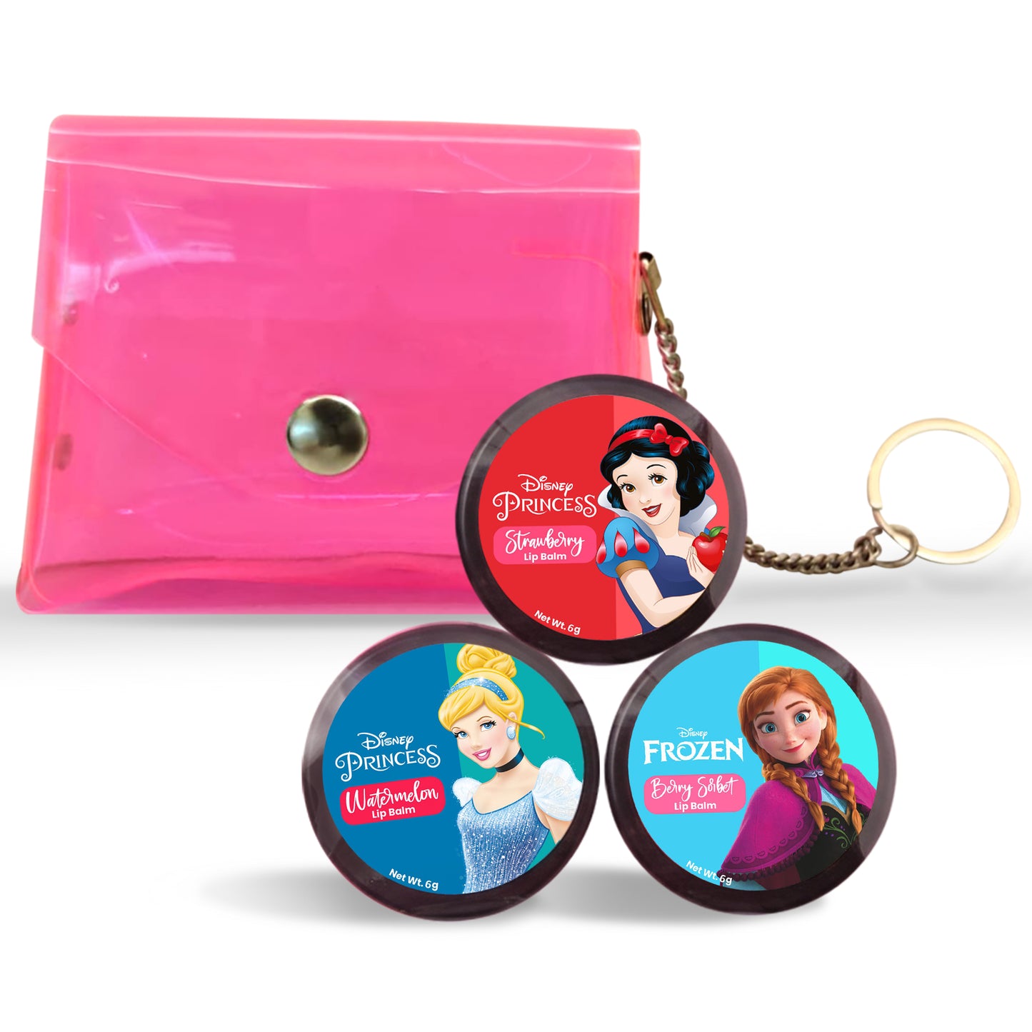 Disney Princess Lip Balm Set Pack of 3 - Fruity Fun