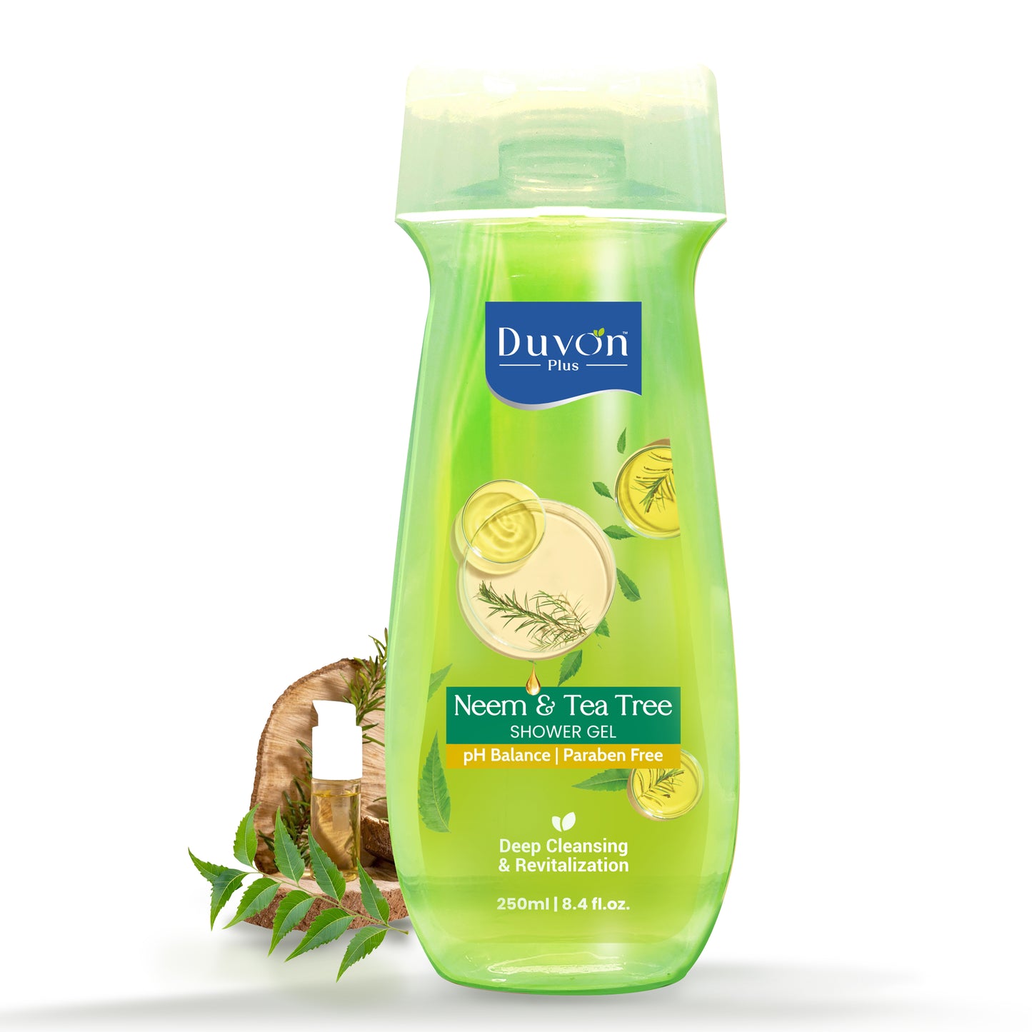 Duvon Plus Neem & Tea Tree Shower Gel - 250ml