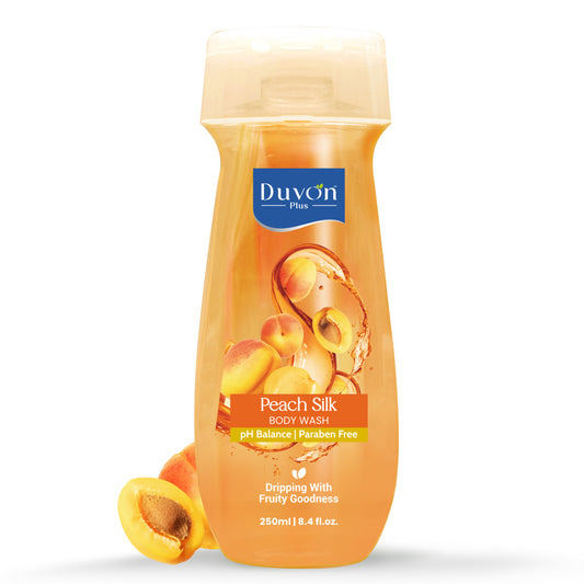 Duvon Plus Peach Silk Body Wash 250ml