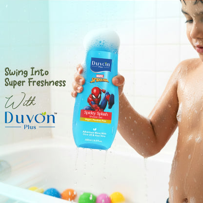 Duvon Plus Marvel Spiderman Spidey Splash Shower Gel for Kids 250ml
