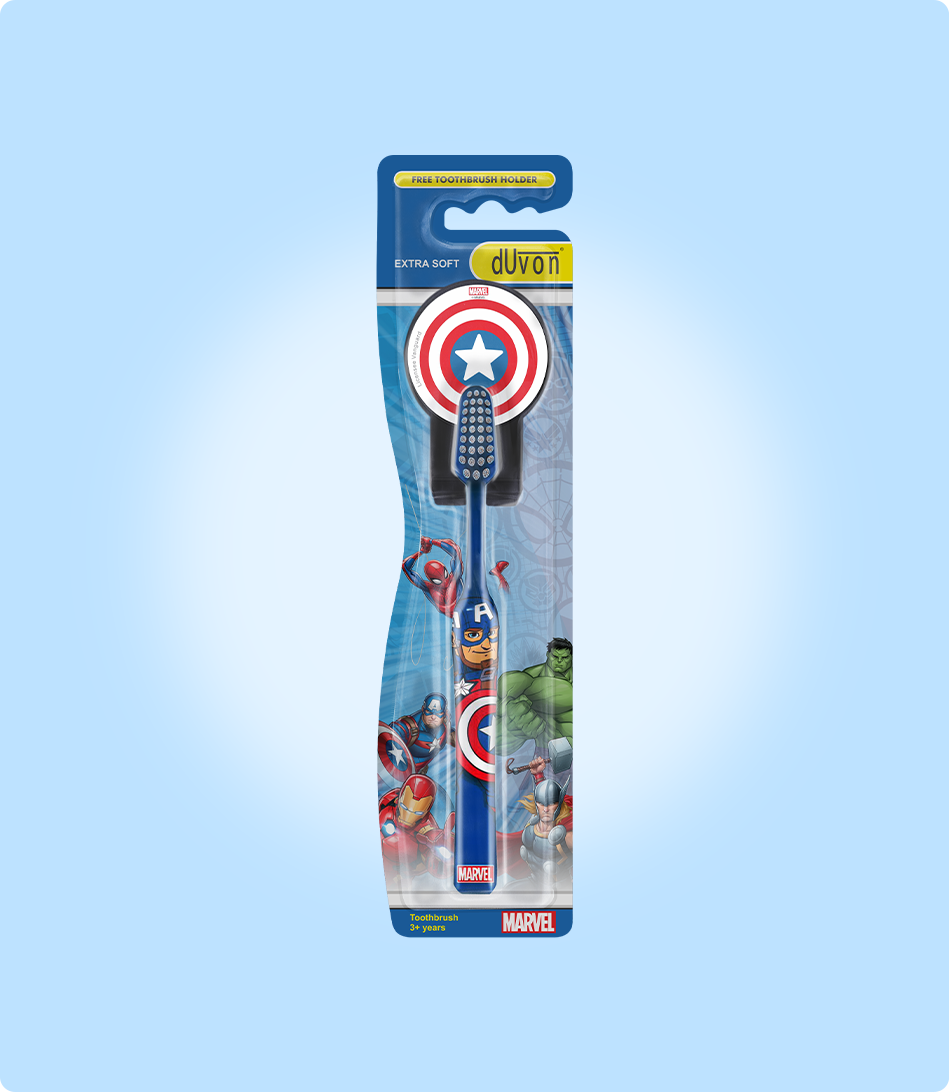 Duvon Marvel Captain America Kids Toothbrush